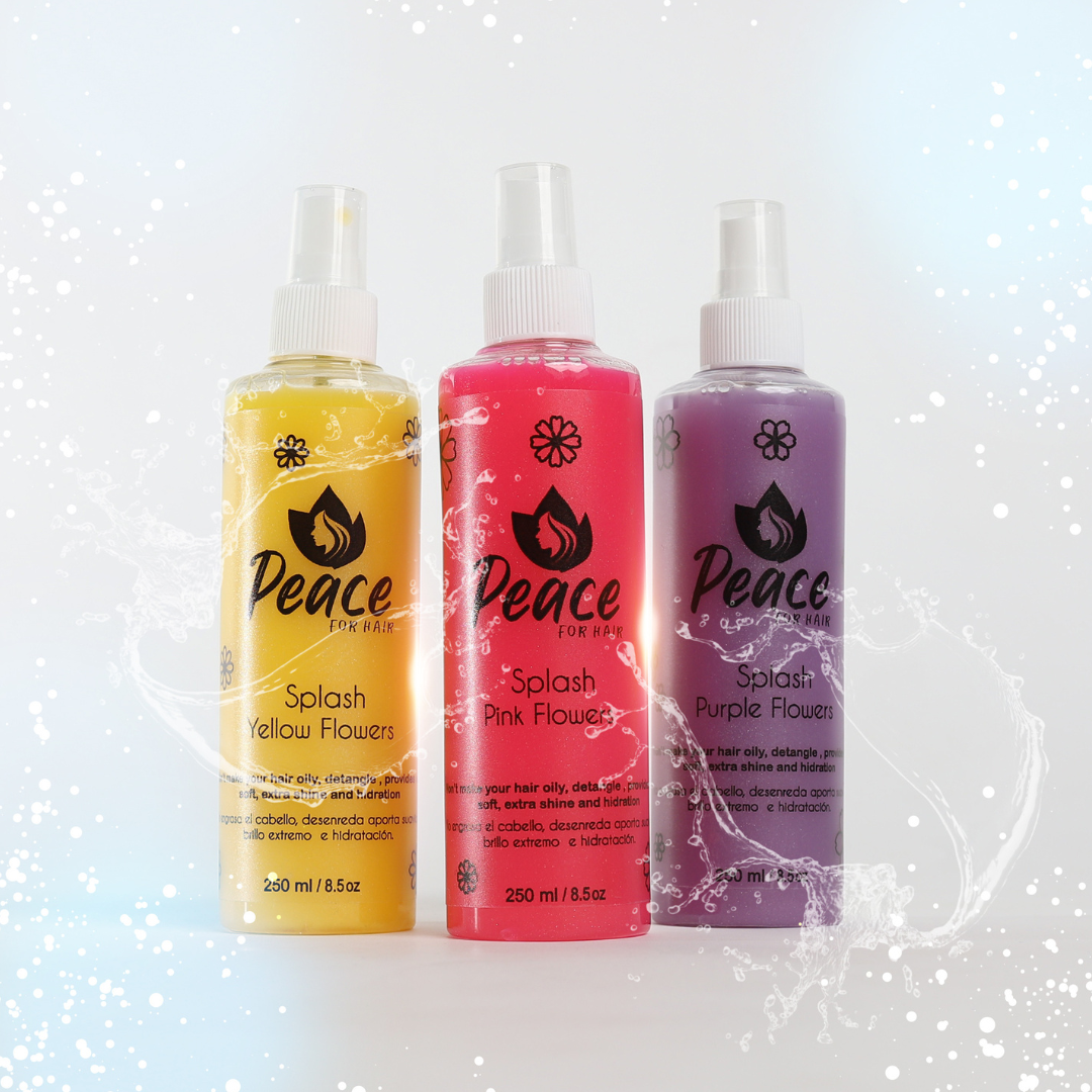 Purple Flowers Hair Spray.