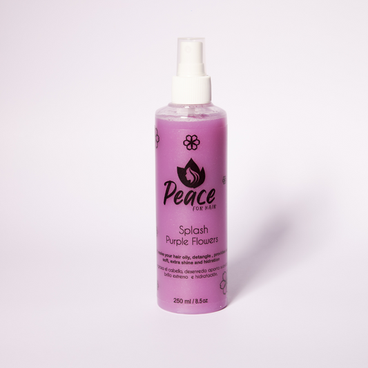Purple Flowers Hair Spray.