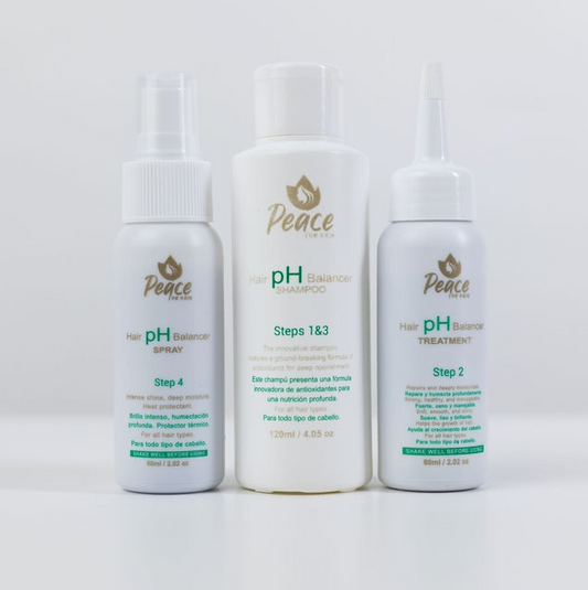 Hair pH Balancer Treatment with Natural Ingredients, Set.