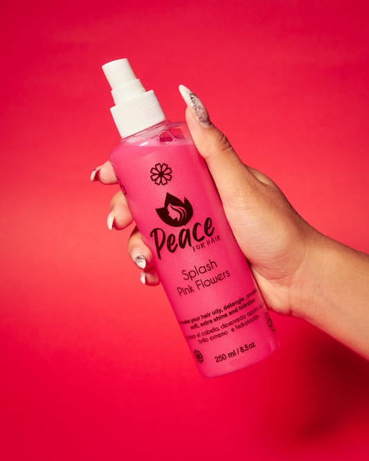 Pink Flowers "Peace For Hair" Spray.